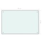 vidaXL Protección salpicaduras cocina vidrio templado blanco 80x50 cm vidaXL Protección salpicaduras cocina vidrio templado blanco 80x50 cm