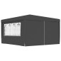 vidaXL Carpa profesional para fiestas con paredes gris 90 g/m² 4x4 m vidaXL Carpa profesional para fiestas con paredes gris 90 g/m² 4x4 m
