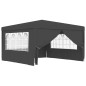vidaXL Carpa profesional para fiestas con paredes gris 90 g/m² 4x4 m vidaXL Carpa profesional para fiestas con paredes gris 90 g/m² 4x4 m