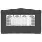 vidaXL Carpa profesional para fiestas con paredes gris 90 g/m² 4x4 m vidaXL Carpa profesional para fiestas con paredes gris 90 g/m² 4x4 m