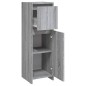 vidaXL Armario de baño madera contrachapada gris Sonoma 30x30x95 cm vidaXL Armario de baño madera contrachapada gris Sonoma 30x30x95 cm