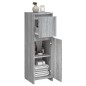 vidaXL Armario de baño madera contrachapada gris Sonoma 30x30x95 cm vidaXL Armario de baño madera contrachapada gris Sonoma 30x30x95 cm