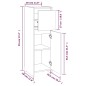 vidaXL Armario de baño madera contrachapada gris Sonoma 30x30x95 cm vidaXL Armario de baño madera contrachapada gris Sonoma 30x30x95 cm