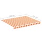 vidaXL Tela de repuesto para toldo amarillo y naranja 3x2,5 m vidaXL Tela de repuesto para toldo amarillo y naranja 3x2,5 m