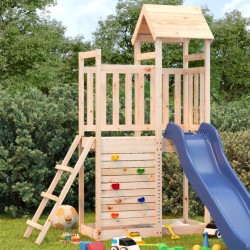 vidaXL Parque infantil exterior madera maciza pino 52,5x110,5x214 cm
