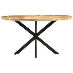 vidaXL Mesa de comedor de madera maciza de mango 140x80x75 cm