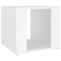 vidaXL Mesita de noche madera contrachapada blanco 41x40x36 cm vidaXL Mesita de noche madera contrachapada blanco 41x40x36 cm