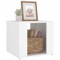 vidaXL Mesita de noche madera contrachapada blanco 41x40x36 cm vidaXL Mesita de noche madera contrachapada blanco 41x40x36 cm