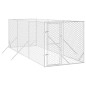 vidaXL Perrera de exterior acero galvanizado plateado 2x6x2 m vidaXL Perrera de exterior acero galvanizado plateado 2x6x2 m