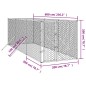 vidaXL Perrera de exterior acero galvanizado plateado 2x6x2 m vidaXL Perrera de exterior acero galvanizado plateado 2x6x2 m