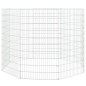vidaXL Jaula para conejos 8 paneles hierro galvanizado 54x100 cm vidaXL Jaula para conejos 8 paneles hierro galvanizado 54x100 cm