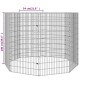 vidaXL Jaula para conejos 8 paneles hierro galvanizado 54x100 cm vidaXL Jaula para conejos 8 paneles hierro galvanizado 54x100 cm