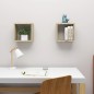 vidaXL Estantes cubo de pared 2 unidades roble Sonoma 30x15x30 cm vidaXL Estantes cubo de pared 2 unidades roble Sonoma 30x15x30 cm