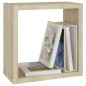 vidaXL Estantes cubo de pared 2 unidades roble Sonoma 30x15x30 cm vidaXL Estantes cubo de pared 2 unidades roble Sonoma 30x15x30 cm