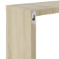 vidaXL Estantes cubo de pared 2 unidades roble Sonoma 30x15x30 cm vidaXL Estantes cubo de pared 2 unidades roble Sonoma 30x15x30 cm