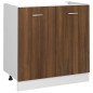 vidaXL Armario bajo fregadero madera ingeniería marrón 80x46x81,5 cm vidaXL Armario bajo fregadero madera ingeniería marrón 80x46x81,5 cm