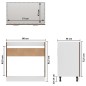 vidaXL Armario bajo fregadero madera ingeniería marrón 80x46x81,5 cm vidaXL Armario bajo fregadero madera ingeniería marrón 80x46x81,5 cm