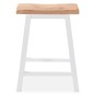 vidaXL Conjunto de mesa alta de cocina 3 piezas MDF blanco vidaXL Conjunto de mesa alta de cocina 3 piezas MDF blanco