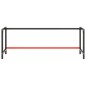 vidaXL Estructura banco de trabajo metal negro y rojo mate 220x57x79cm vidaXL Estructura banco de trabajo metal negro y rojo mate 220x57x79cm