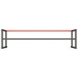 vidaXL Estructura banco de trabajo metal negro y rojo mate 220x57x79cm vidaXL Estructura banco de trabajo metal negro y rojo mate 220x57x79cm
