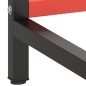 vidaXL Estructura banco de trabajo metal negro y rojo mate 220x57x79cm vidaXL Estructura banco de trabajo metal negro y rojo mate 220x57x79cm