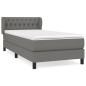 vidaXL Cama box spring con colchón tela gris oscuro 90x200 cm vidaXL Cama box spring con colchón tela gris oscuro 90x200 cm