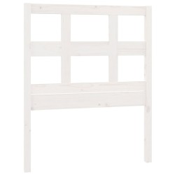 vidaXL Cabecero de cama madera maciza de pino blanco 95,5x4x100 cm