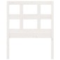 vidaXL Cabecero de cama madera maciza de pino blanco 95,5x4x100 cm