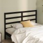 vidaXL Cabecero de cama madera maciza de pino negro 146x4x100 cm vidaXL Cabecero de cama madera maciza de pino negro 146x4x100 cm