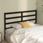 vidaXL Cabecero de cama madera maciza de pino negro 146x4x100 cm vidaXL Cabecero de cama madera maciza de pino negro 146x4x100 cm