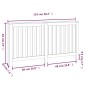 vidaXL Cubierta de radiador madera maciza de pino 153x19x84 cm vidaXL Cubierta de radiador madera maciza de pino 153x19x84 cm