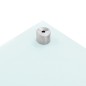 vidaXL Protección salpicaduras cocina vidrio templado blanco 100x60 cm