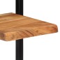 vidaXL Estantes de pared 2 unidades madera maciza acacia 25x25x75 cm 