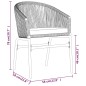 vidaXL Juego de comedor para jardín 3 piezas negro vidaXL Juego de comedor para jardín 3 piezas negro