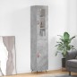 vidaXL Aparador de madera contrachapada gris hormigón 34,5x34x180 cm vidaXL Aparador de madera contrachapada gris hormigón 34,5x34x180 cm