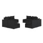 vidaXL Set de sofás de jardín 8 piezas y cojines ratán sintético negro vidaXL Set de sofás de jardín 8 piezas y cojines ratán sintético negro