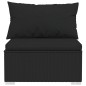 vidaXL Set de muebles de jardín 10 pzas cojines ratán sintético negro vidaXL Set de muebles de jardín 10 pzas cojines ratán sintético negro