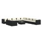 vidaXL Set de sofás de jardín 12 pzas cojines ratán sintético negro vidaXL Set de sofás de jardín 12 pzas cojines ratán sintético negro