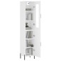 vidaXL Aparador alto madera contrachapada blanco 34,5x34x180 cm vidaXL Aparador alto madera contrachapada blanco 34,5x34x180 cm