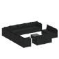 vidaXL Set de muebles de jardín 14 pzas cojines ratán sintético negro vidaXL Set de muebles de jardín 14 pzas cojines ratán sintético negro