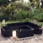 vidaXL Set de muebles de jardín 11 pzas cojines ratán sintético negro vidaXL Set de muebles de jardín 11 pzas cojines ratán sintético negro