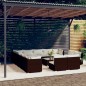 vidaXL Set muebles de jardín 14 pzas y cojines ratán sintético marrón vidaXL Set muebles de jardín 14 pzas y cojines ratán sintético marrón