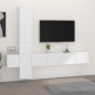 vidaXL Set de muebles para TV 5 piezas madera contrachapada blanco