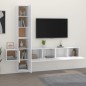 vidaXL Set de muebles para TV 5 piezas madera contrachapada blanco