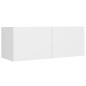 vidaXL Set de muebles para TV 5 piezas madera contrachapada blanco