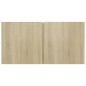 vidaXL Set de muebles para TV 4 pzas madera contrachapada roble Sonoma