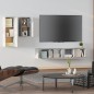 vidaXL Set de muebles de TV 4 pzas madera contrachapada gris hormigón vidaXL Set de muebles de TV 4 pzas madera contrachapada gris hormigón