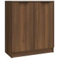 vidaXL Aparadores 3 piezas madera contrachapada marrón roble vidaXL Aparadores 3 piezas madera contrachapada marrón roble