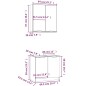 vidaXL Juego de muebles de baño 2 piezas madera contrachapada blanco vidaXL Juego de muebles de baño 2 piezas madera contrachapada blanco