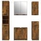 vidaXL Set muebles de baño 5 piezas madera contrachapada roble ahumado vidaXL Set muebles de baño 5 piezas madera contrachapada roble ahumado
